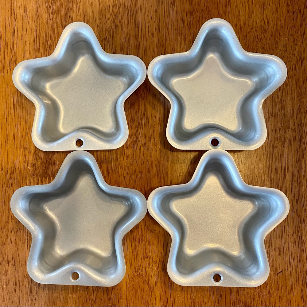 ⭐️ 4 Star-Shaped Cake Pans / Jello Molds